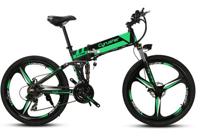 Fold-Up Electric Pedal Bike With Big Wheels
