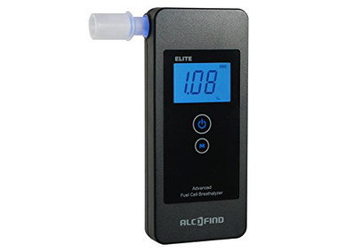Portable Fuel Cell Breathalyzer Test With Black Exterior