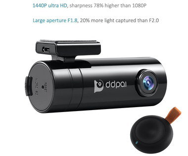 4MP Ultra HD Car Camera WiFi With Wide Lens