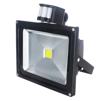 LED Outside Light Sensor 50W In Black