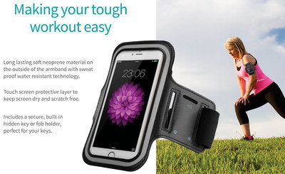 Mobile Phone Holder For Running In Neoprene Finish