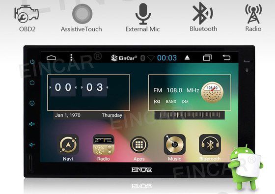 Buy EinCar Now Sat Nav DIN With Green Settings Display
