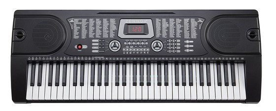 Black Digital Music Piano