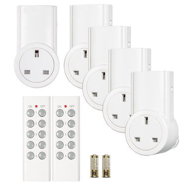 RF Indicating Wireless Remote Control Socket Wireless Remote Control Socket With 2 Gold Batteries