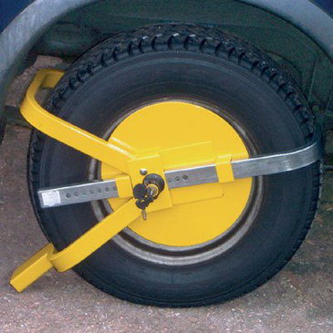 Solid Stainless Steel Caravan Wheel Clamp Caravan Wheel Clamp In Anti-Theft Yellow