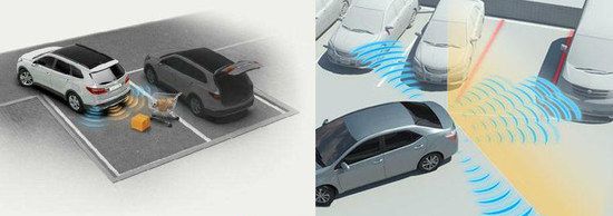 Sensor Imaging Of Range Grey Vehicle In Car Park