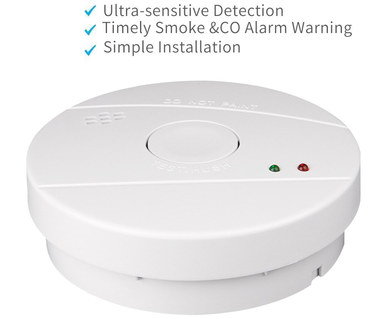 Smoke Carbon Monoxide Detector With Red LED's