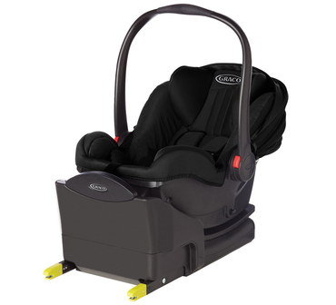 Rearward Facing Car Seat With Black Handle