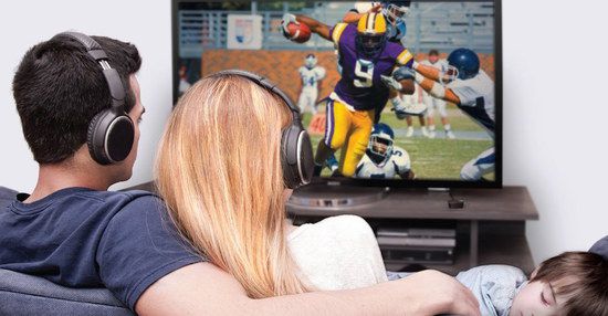 Young Family Watching TV