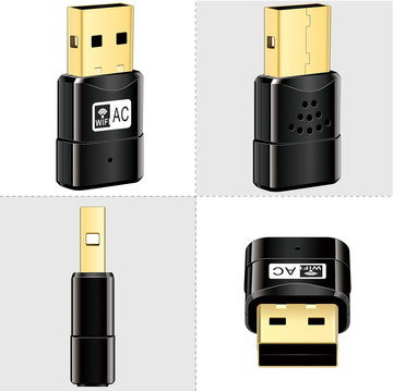 Small USB Dongle Adapter In Gold Exterior