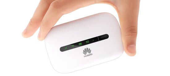 Mobile WiFi Hotspot In White