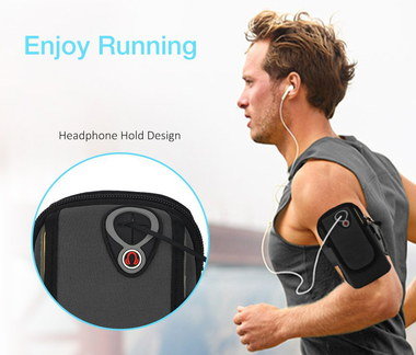 Sport Runners Arm Band Worn By Jogger