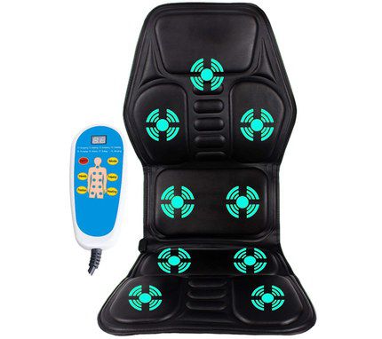 Car Shiatsu Massager With Blue Remote Control