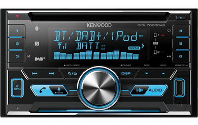Antenna Built-In DAB+ Car Radio Built-In DAB+ Car Radio With Blue Text