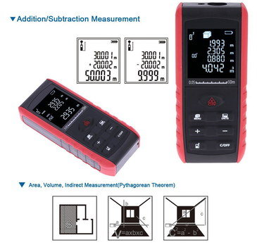 Auto Computation Accurate Laser Measuring Device Laser Measuring Device Front And Reverse View