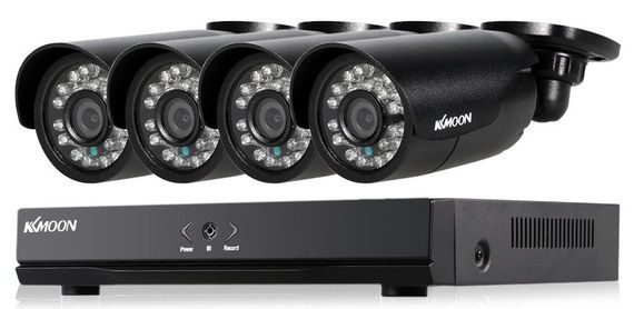Buy KKmoon Now 4 Cam HD CCTV Black Cameras