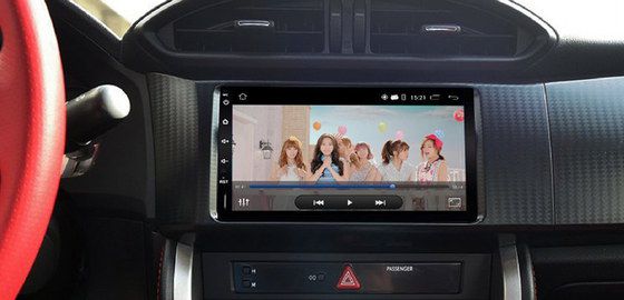 Android Car Stereo On Black Vehicle Dash