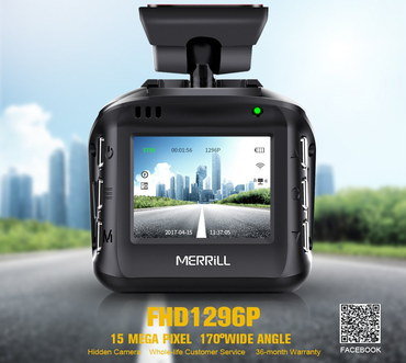 HD WiFi In-Car Video Camera With QR Code