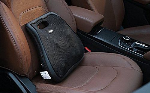 Black Car Massage Cushion On Front Seat