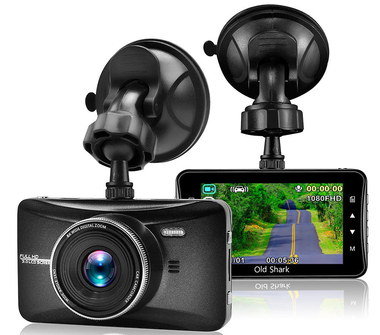 Wide Car Camera Recorder With Flexible Dash Fixing