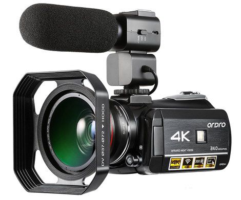 4K Video Camera With Square Frame