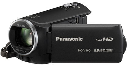 Single Handed Function Camcorder In Black Finish