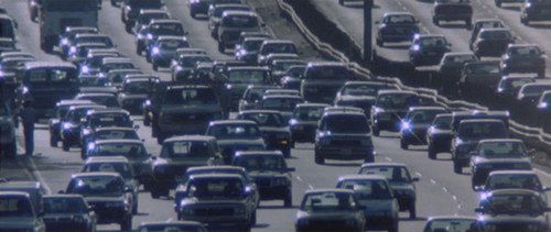 Busy Motorway In Hot Summer Frustrated Drivers On Street
