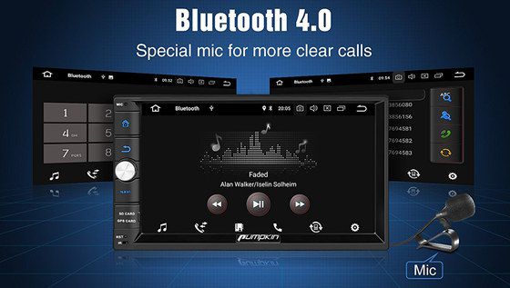 Buy Pumpkin Android Now Car Stereo Unit With Black Microphone