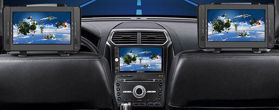 Buy Android 8 Pumpkin Now Car Double DIN View From Back Seat