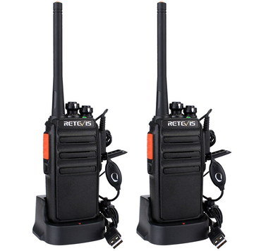 Long Range UK Two-Way Radios Dynamic Channel Two Way Radios With USB Connector