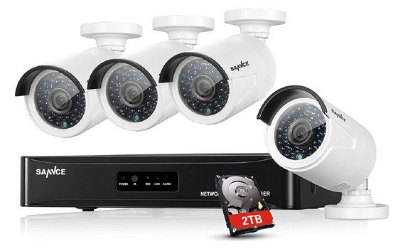 Buy SANNCE Now NVR White Security Surveillance Kit