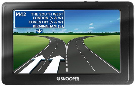 Truck Dash Sat Nav Showing UK Motorway