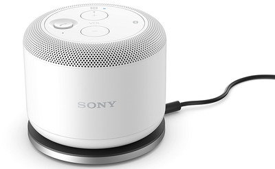 360 Degrees Bluetooth Mini Speaker Mini Speaker In White With Black Cable