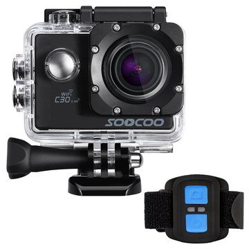 Wireless Sports Action Camcorder Sports Action Camcorder With Black Strap