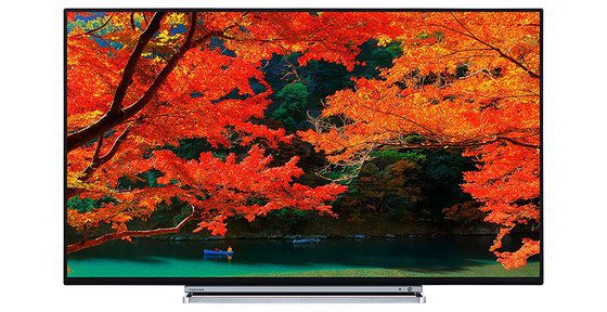 Smart LED TV With Bright Red Display