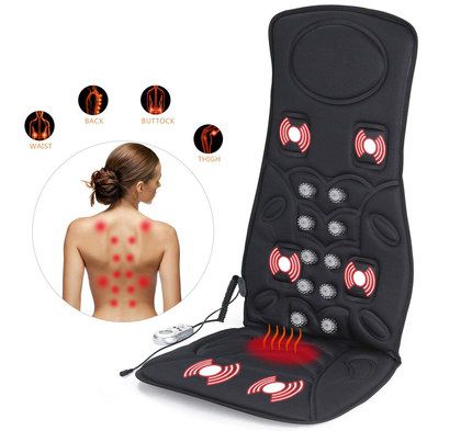 Car Massage Seat Pad With Black Exterior