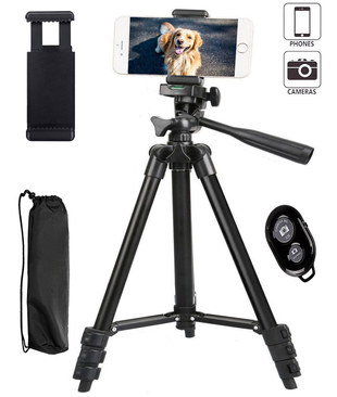 Smartphone Versatile Size Universal Tripod Flexible Universal Tripod With Black Carry Bag