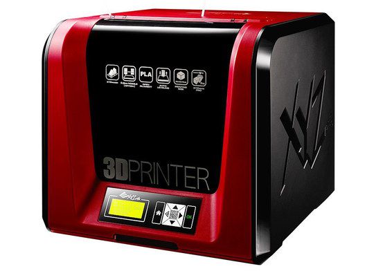 Red 3D Printer With Front Screen