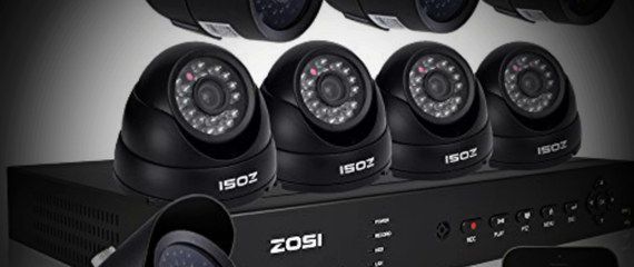 Buy ZOSI Now CCTV Bullet Camera System In Black