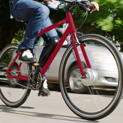 Hybrid eBike In Red