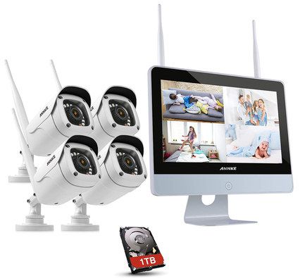 Annke WiFi IP Network Camera Kit IP Network Cameras In White Finish