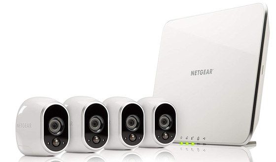 Get The Arlo Smart Home Now CCTV Camera Kit In Cream Finish