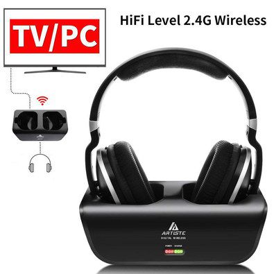 Artiste Over-Ear Cordless Headphones Over-Ear Cordless Headphones In Black Base