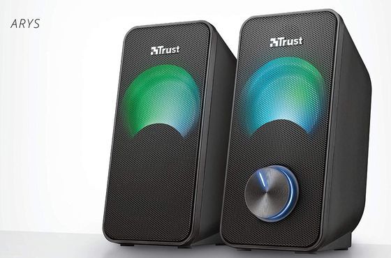 Multimedia Speakers With Black Volume Dial