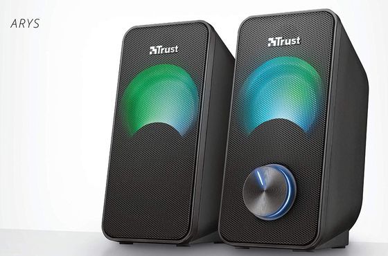 Trust Multimedia Speakers For Laptop Multimedia Speakers With Black Volume Dial