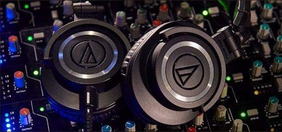 Professional Circumaural Headphones On Equalizer