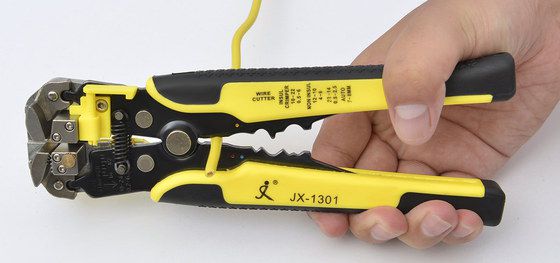 Electrical Wire Stripping Tool In Yellow And Black Finish