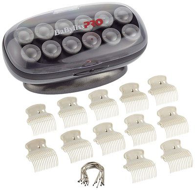 Jumbo Heated Rollers With White Clips