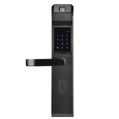 Keyless Fingerprint Entry Lock In Black