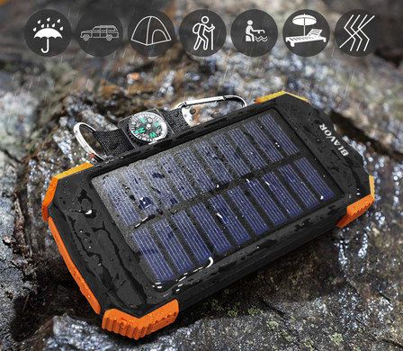 Solar Charger iPhone With Black Compass